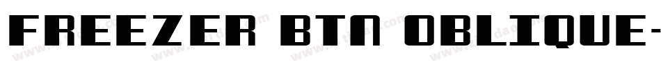 Freezer BTN Oblique字体转换